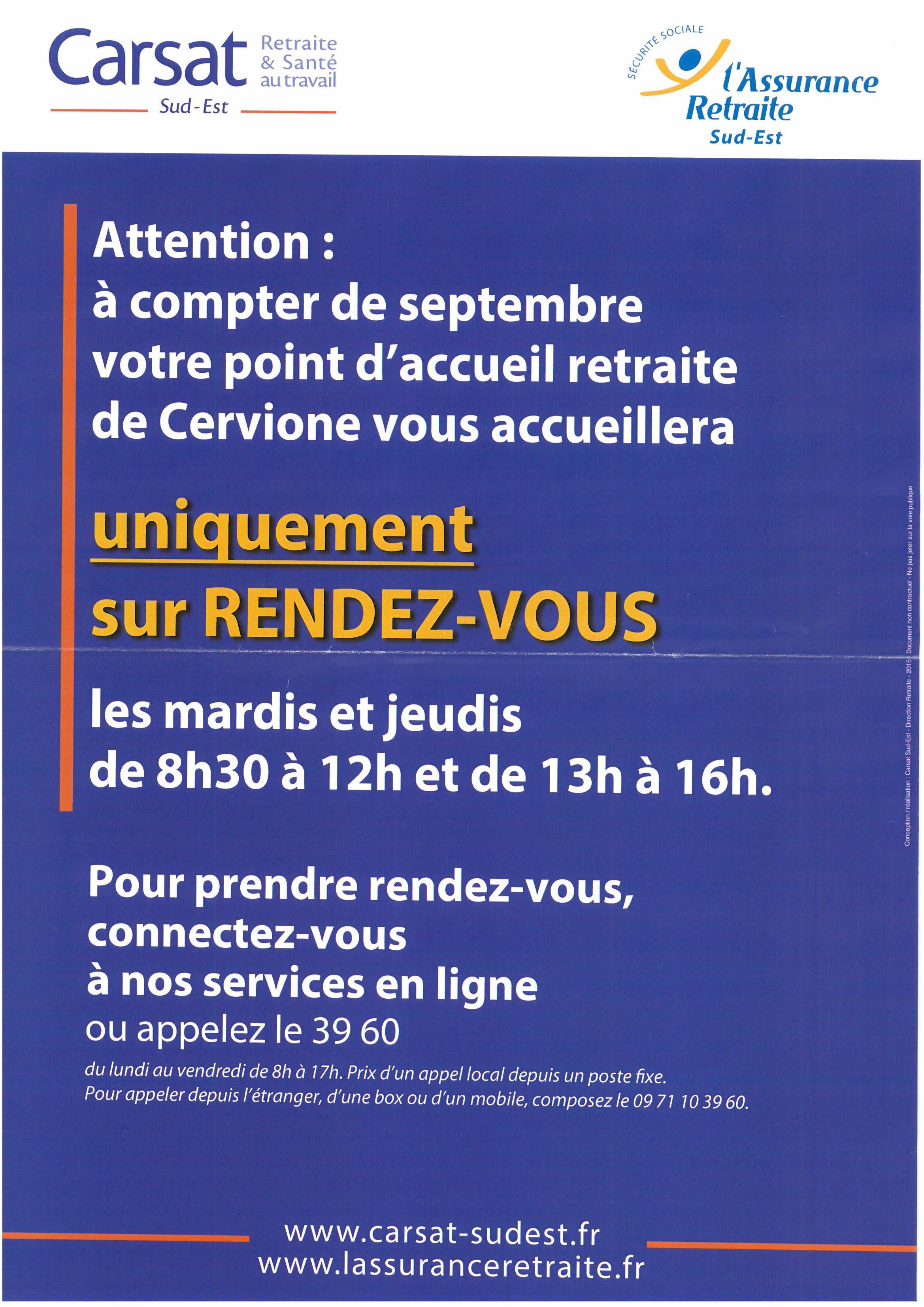 Point Accueil Retraite De Cervione