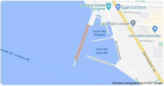 Le Havre : la digue Nord interdite d'accès et au stationnement en prévision de vents violents Le Havre : la digue Nord interdite d'accès et au stationnement en prévision de vents violents