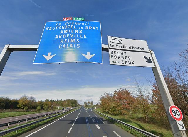 Pose d'un dispositif de sécurité sur l'A28, en Seine-Maritime : déviation de la circulation à prévoir