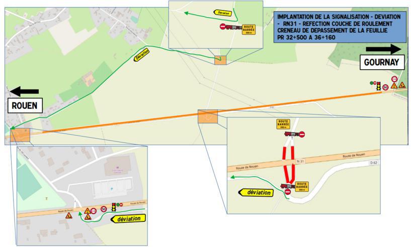 #InfoRoute. Travaux sur la RN31 à La Feuillie, en Seine-Maritime, du 30 mai au 12 juin #InfoRoute. Travaux sur la RN31 à La Feuillie, en Seine-Maritime, du 30 mai au 12 juin