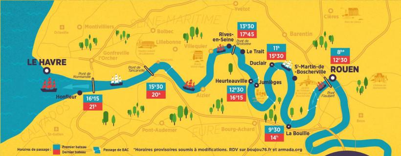 Armada de Rouen. Un million de spectateurs attendu dimanche sur le parcours de la Grande parade, entre Rouen et Le Havre 