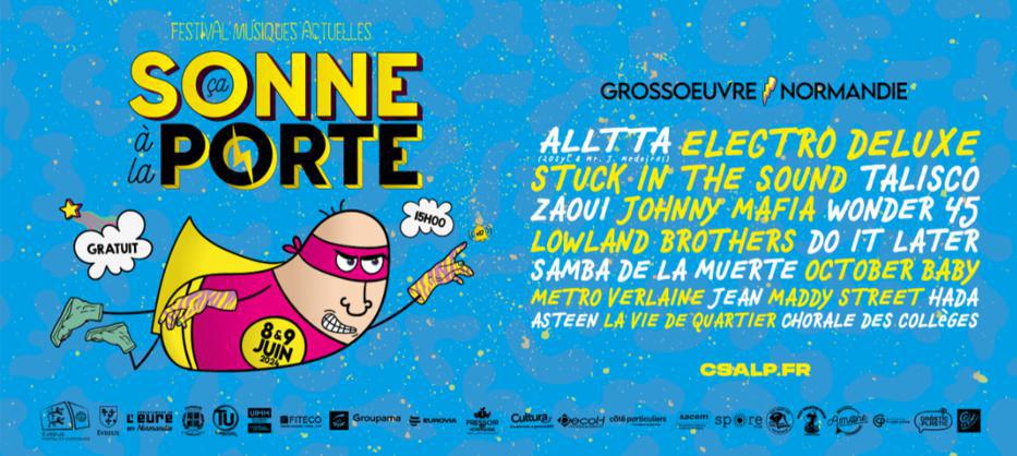 « Ça Sonne à la Porte »... 19 artistes à l'affiche du festival de musiques actuelles ce week-end à Grossoeuvre (Eure) « Ça Sonne à la Porte »... 19 artistes à l'affiche du festival de musiques actuelles ce week-end à Grossoeuvre (Eure)