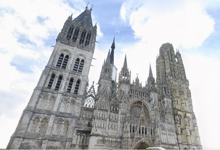 Exercice incendie grandeur nature lundi à la cathédrale Notre-Dame de Rouen