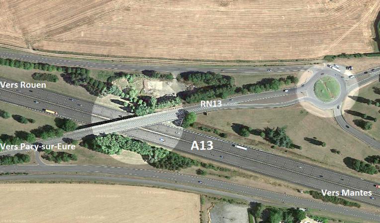La N13 fermée deux nuits consécutives à la frontière des Yvelines et de l'Eure La N13 fermée deux nuits consécutives à la frontière des Yvelines et de l'Eure