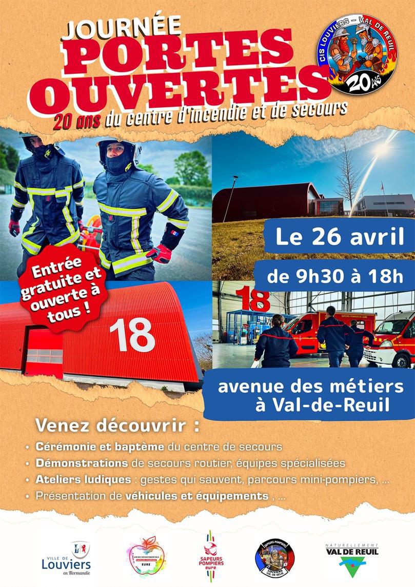 Le centre de secours de Val-de-Reuil fête ses 20 ans : une journée portes ouvertes à ne pas manquer