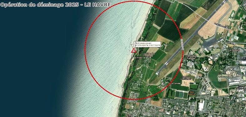 Un obus de 270 mm découvert au Havre : opération de déminage prévue mardi 24 juin