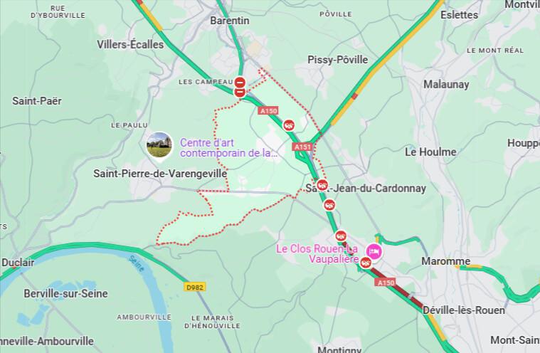 Carambolage sur l’A150 à Roumare : cinq blessés, circulation coupée en direction de Barentin