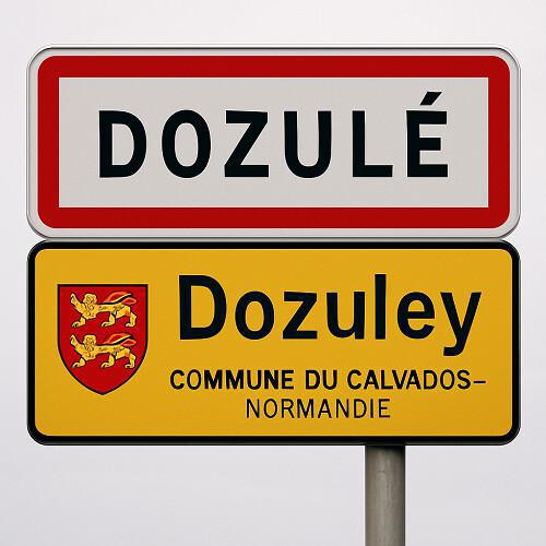 En Normandie, onze communes, dont bientôt Dozulé, affichent leur nom en normand