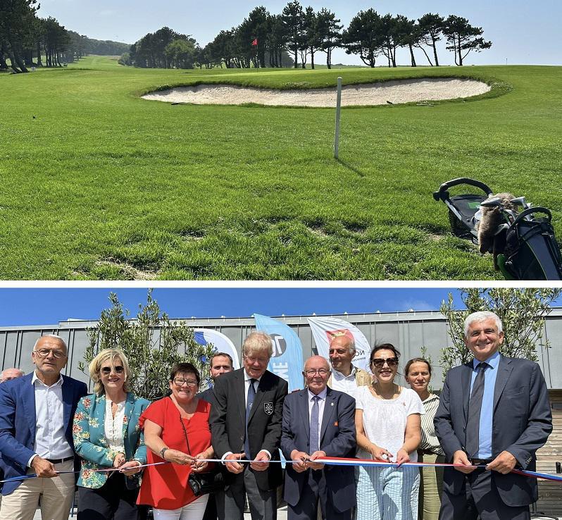 Seine-Maritime : le nouveau club-house du golf d’Étretat, inauguré en grande pompe