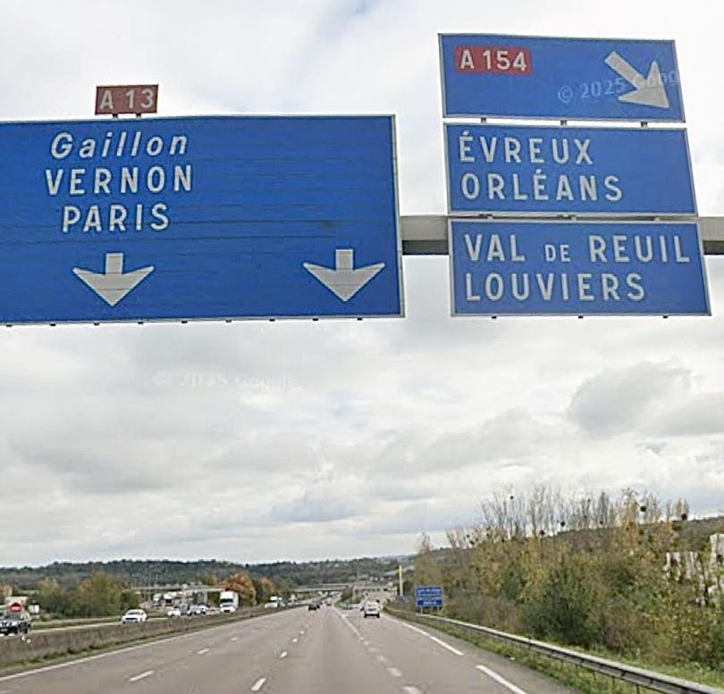 Travaux de nuit sur l’A154 : fermeture de la jonction depuis l’A13 à Incarville, dans l’Eure