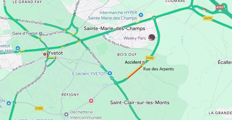 Deux blessés dans une collision entre trois voitures près d'Yvetot, en Seine-Maritime Deux blessés dans une collision entre trois voitures près d'Yvetot, en Seine-Maritime
