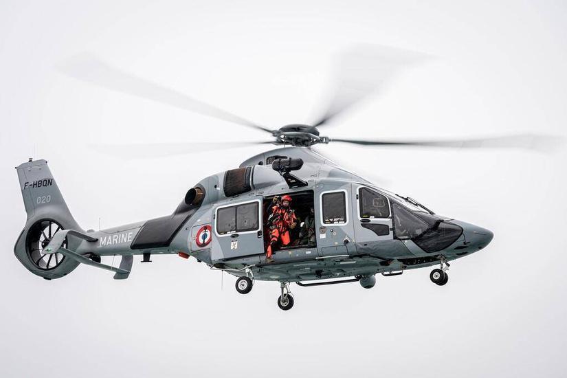 Un blessé évacué par hélicoptère depuis un navire du parc éolien en baie de Seine