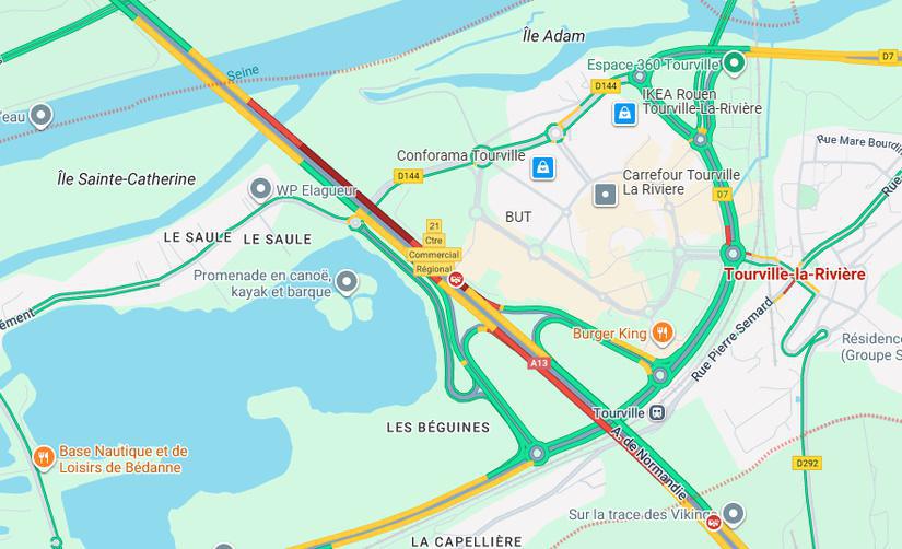 Neige et verglas. Plusieurs accidents sur l’A13 en Seine-Maritime, un blessé léger recensé