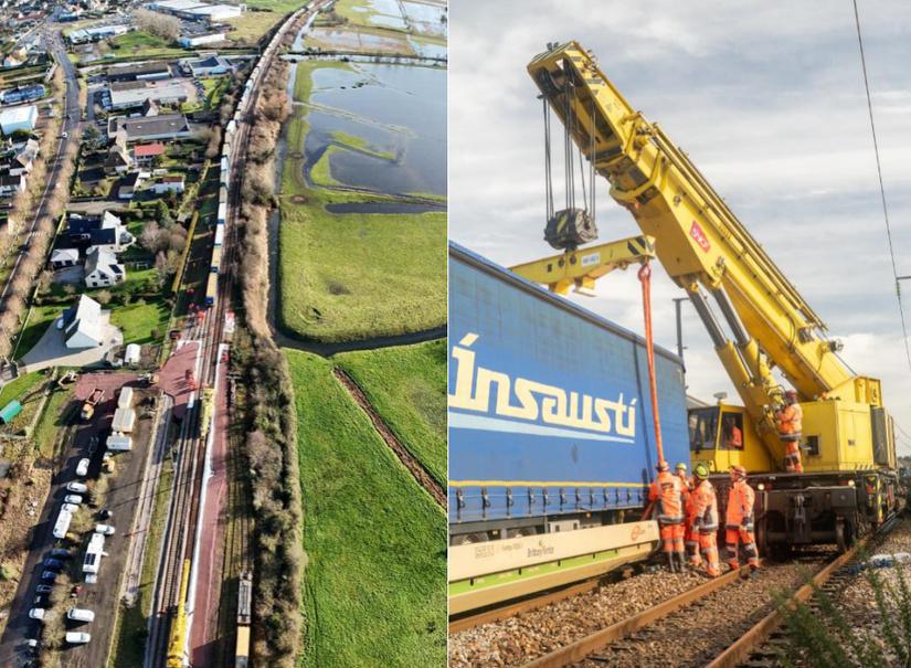 Déraillement de Carentan : vers une reprise partielle du trafic ferroviaire dès le 5 février Déraillement de Carentan : vers une reprise partielle du trafic ferroviaire dès le 5 février