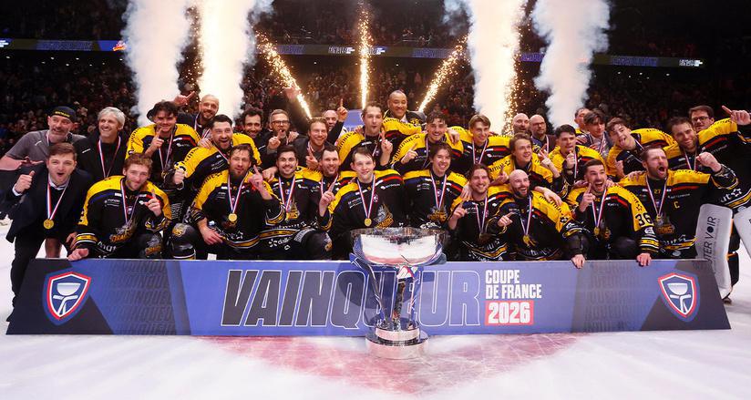 Rouen au 7e ciel : les Dragons écrasent Grenoble et soulèvent leur 7e Coupe de France