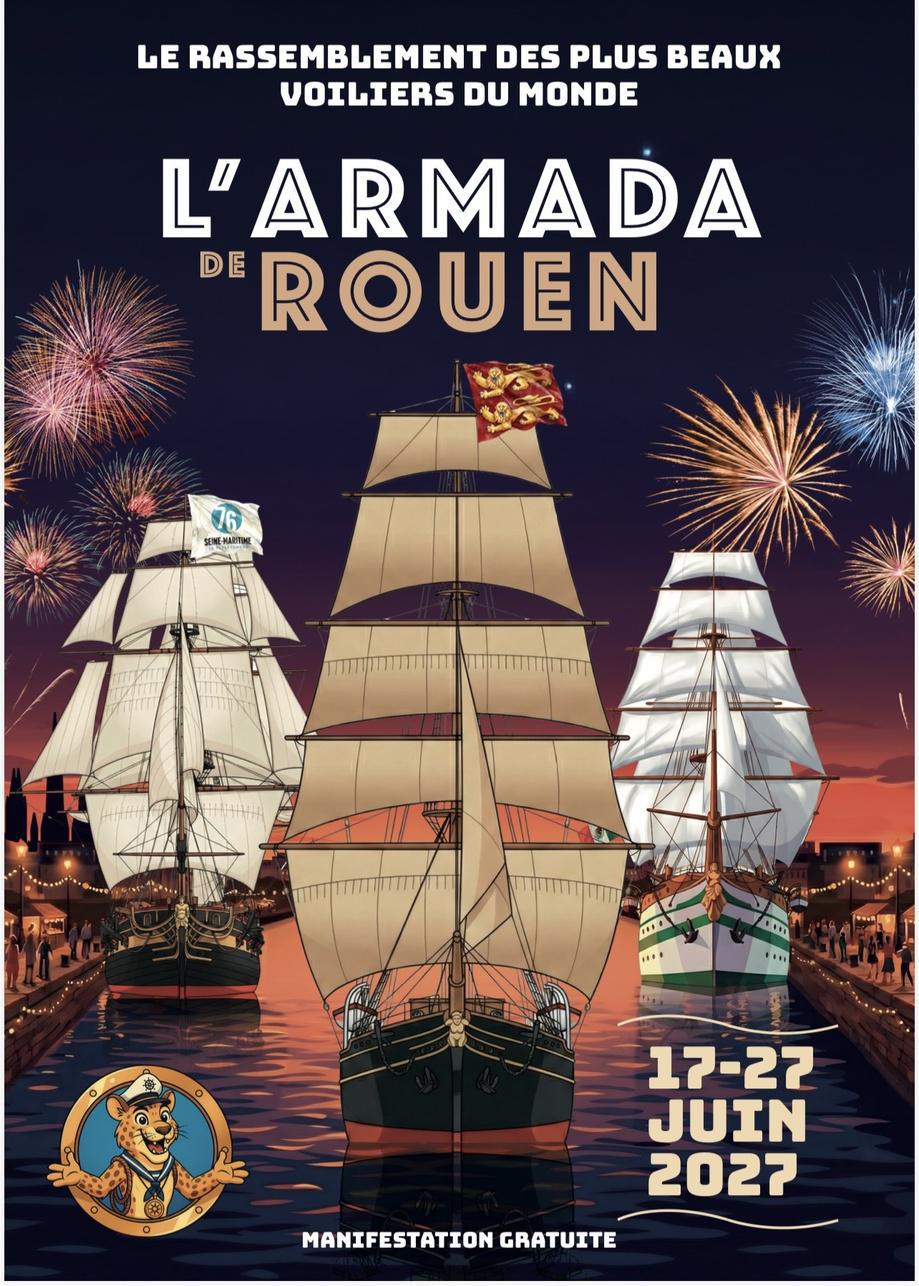 Armada Rouen 2027 : l’affiche officielle plébiscitée par le public Armada Rouen 2027 : l’affiche officielle plébiscitée par le public