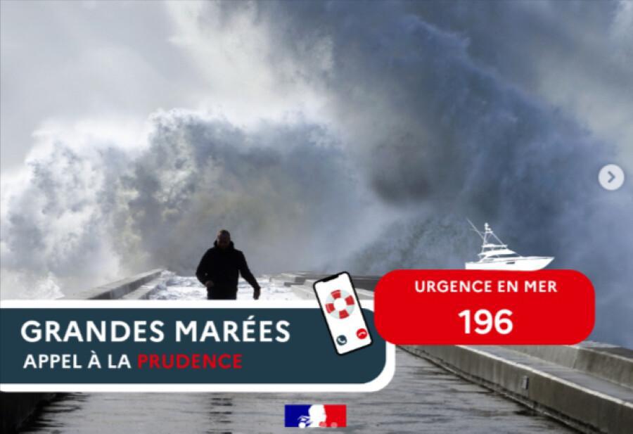 Grandes marées : le préfet maritime appelle à la vigilance sur le littoral de la Manche et de la mer du Nord