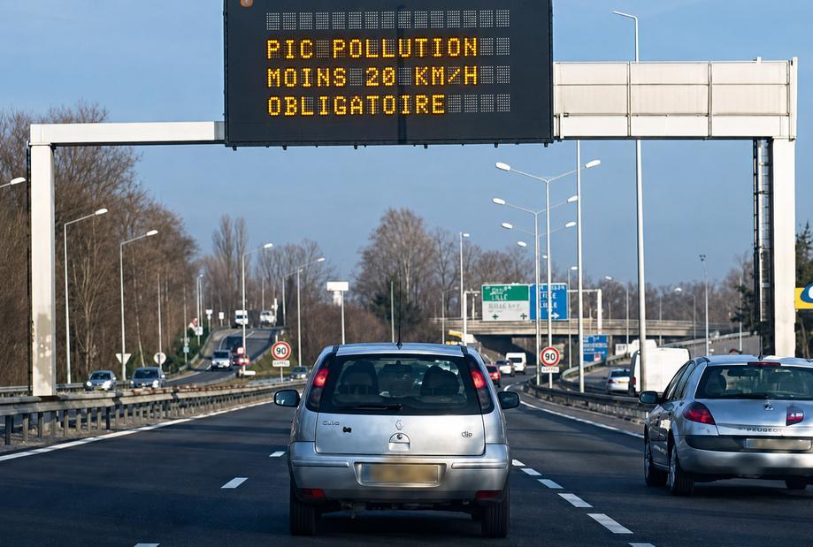 Pollution à l'ozone : circulation différenciée et vitesse réduite en Île-de-France