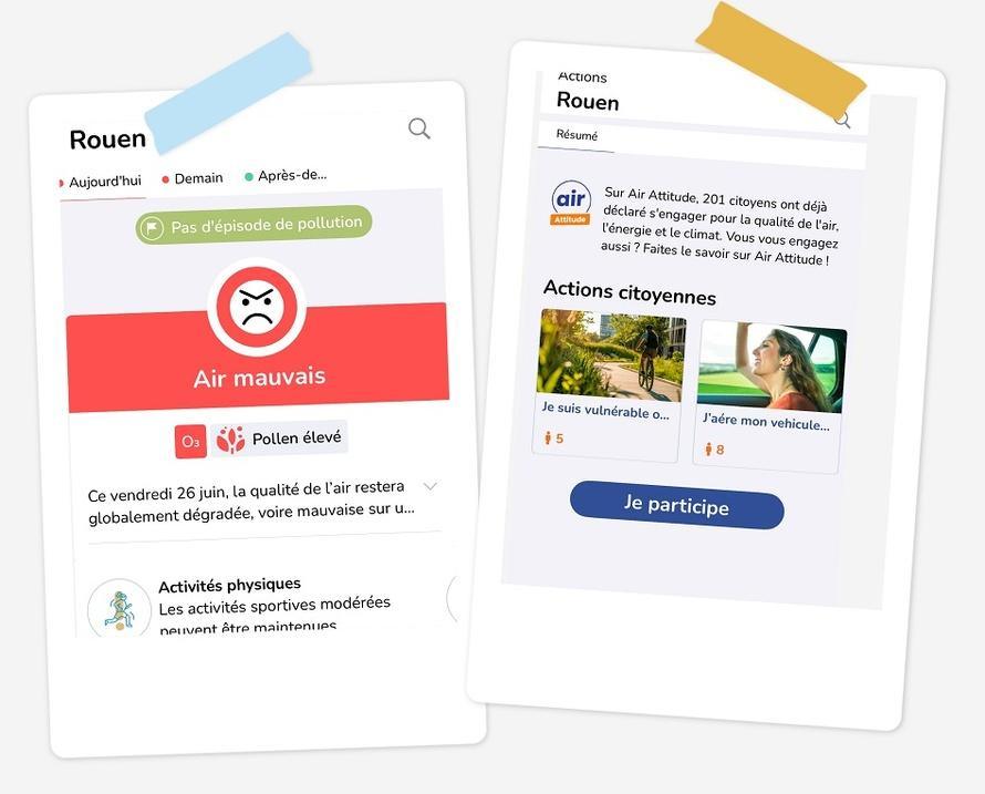 Air to Go : une nouvelle application pour suivre la qualité de l'air en Normandie
