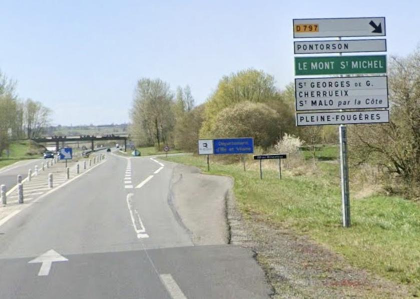 La N175 coupée vers Rennes après la perte de chargement d’un poids lourd