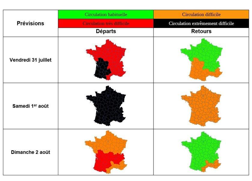 Chassé-croisé des vacances : samedi noir sur les routes, la côte normande très fréquentée dès vendredi