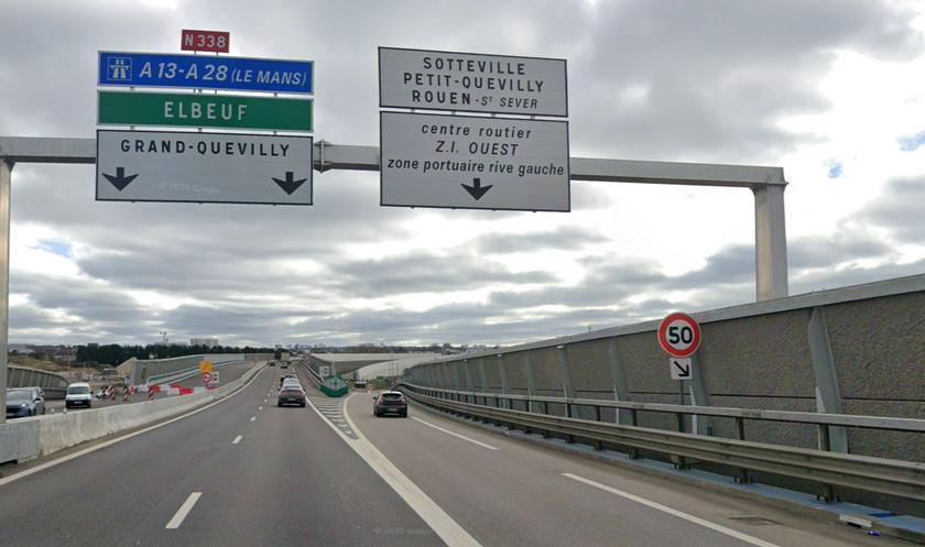 Rouen : la RN338 fermée deux nuits vers Paris pour inspecter des murs