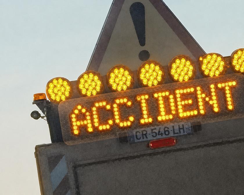 ​Près de Rouen : un poids lourd couché sous un pont, la RN31 coupée vers la ville
