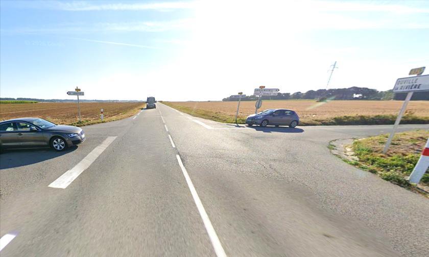 Quatre blessés dans une collision impliquant trois véhicules à Ouville-la-Rivière, en Seine-Maritime Quatre blessés dans une collision impliquant trois véhicules à Ouville-la-Rivière, en Seine-Maritime