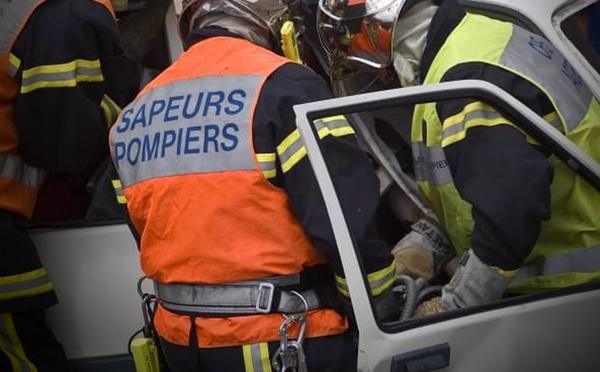 Dieppe : une voiture sur le toit après une collision, trois blessés légers