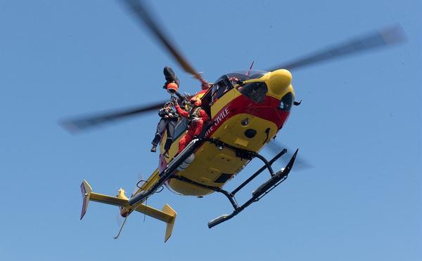 Collision entre deux véhicules à Tancarville : un homme héliporté par Dragon76 au CHU de Rouen