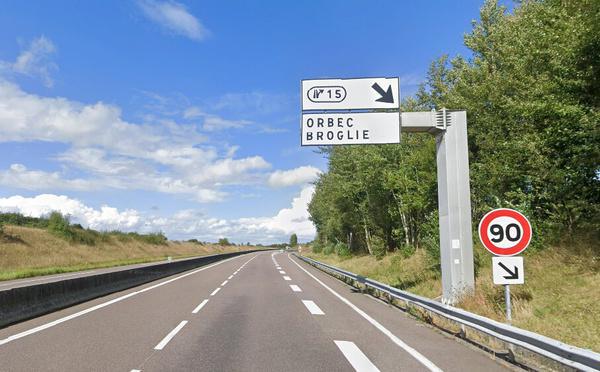 L'A28 fermée à la circulation vers Rouen après un accident de camion dans l'Eure