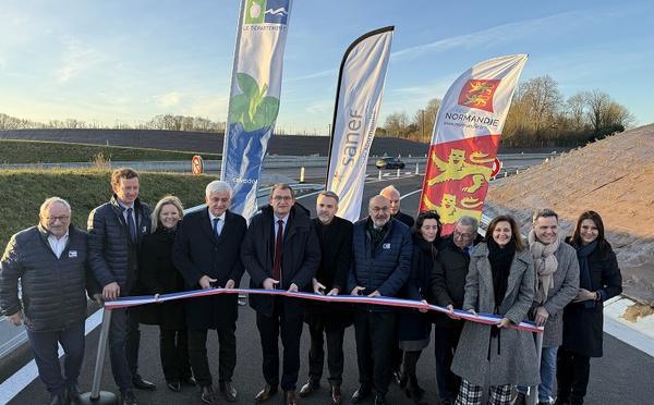 A13 : un nouveau demi-diffuseur inauguré à La Haie Tondue pour fluidifier l’accès au secteur