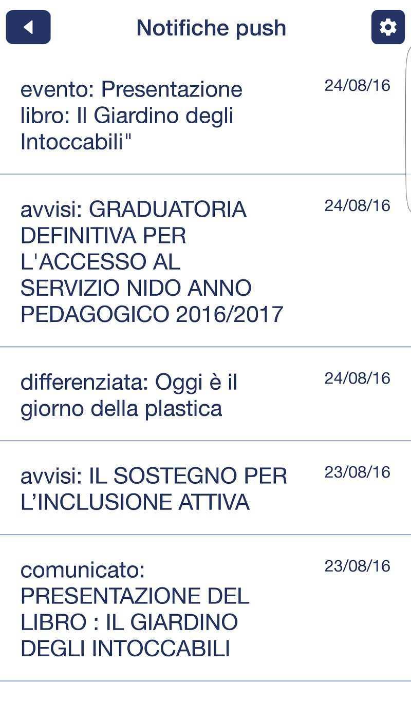 Archivio delle Notifiche