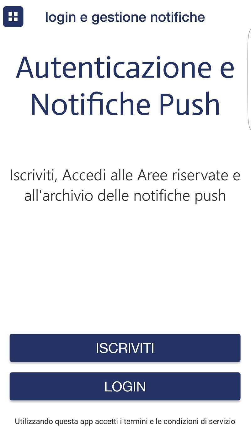 Iscrizione e Consenso Notifiche
