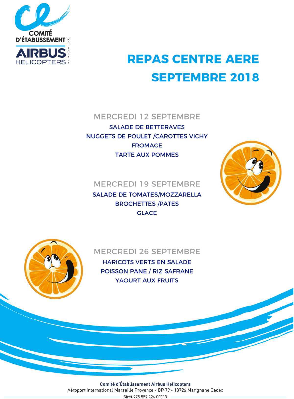 Centre aéré : Programmes et Menus des Mercredis de Sept/Oct dispo...