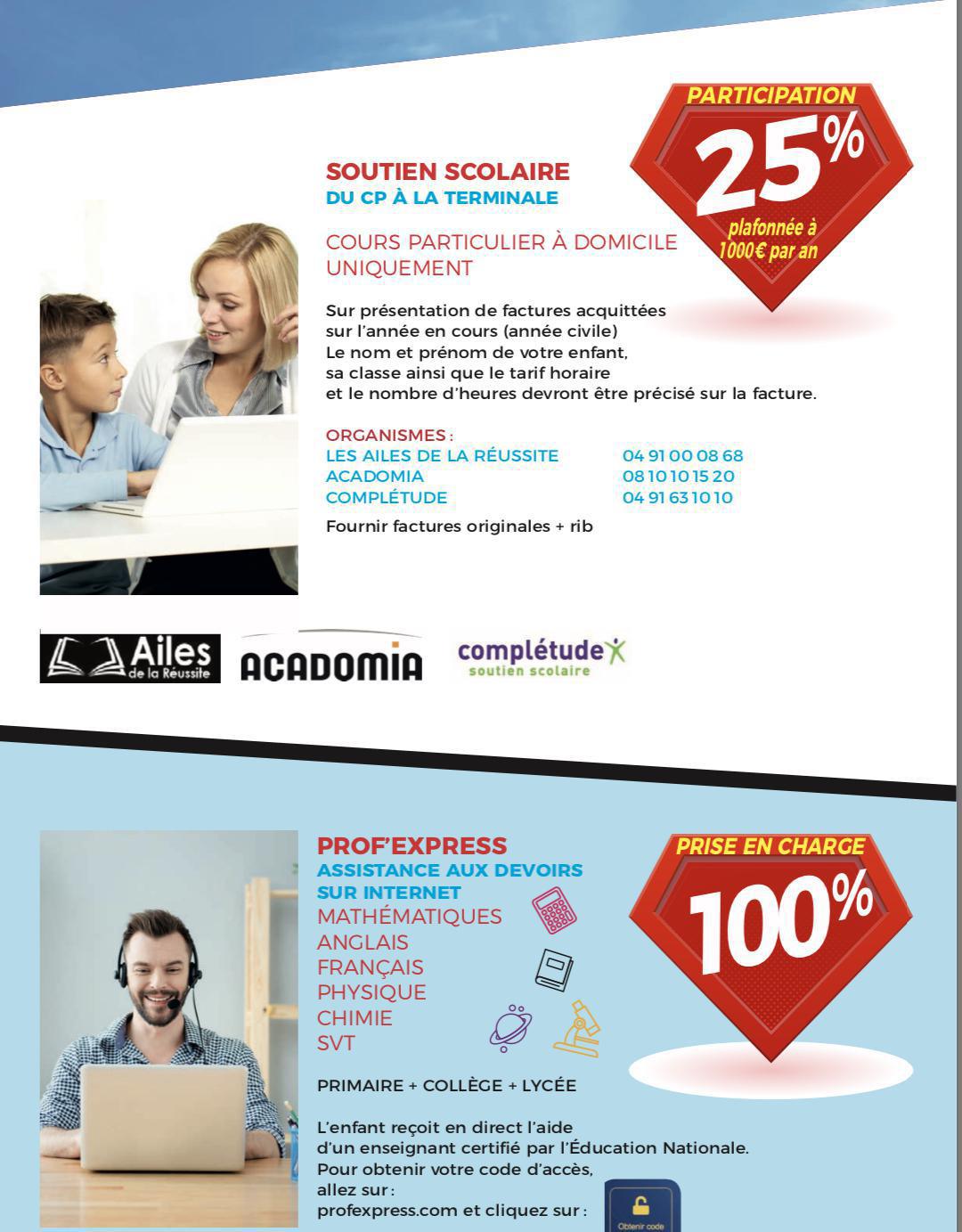 Soutien scolaire : Du CP à la Terminale...Pensez-y ! Soutien scolaire : Du CP à la Terminale...Pensez-y !