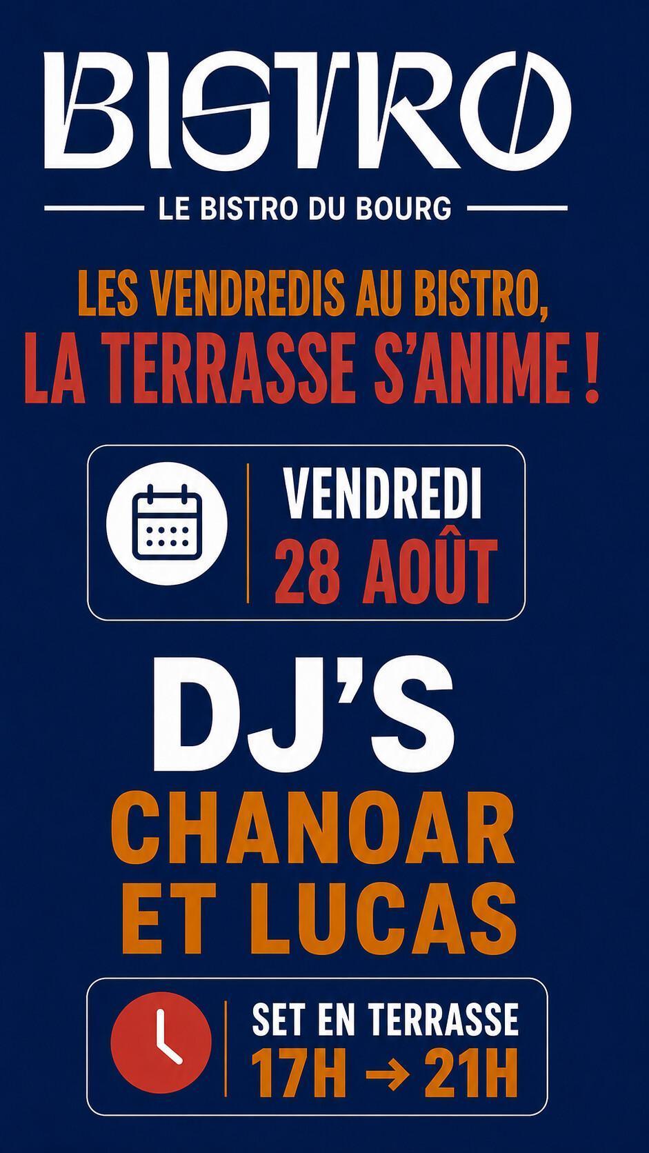 Les Vendredis la Terrasse s'anime ! Les Vendredis la Terrasse s'anime !