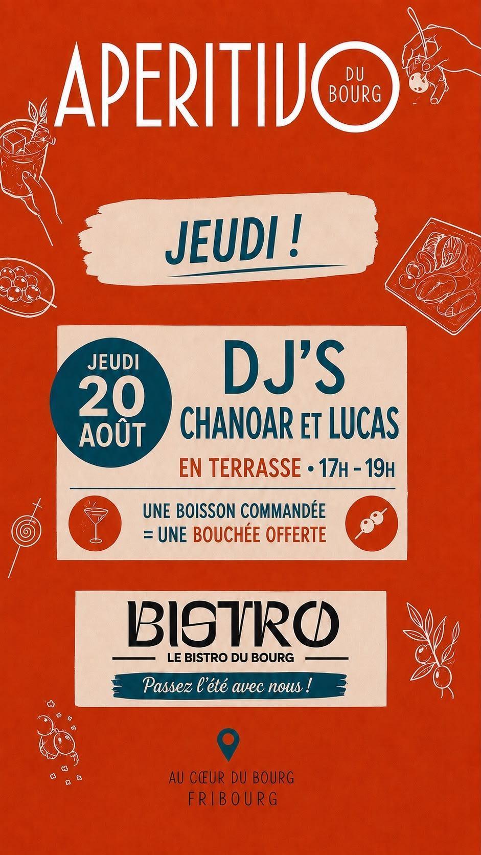 Les Jeudis Apéritivo du Bourg !