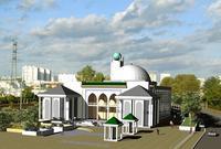 La mosquée de Tours sort de terre.