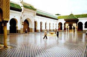 Cour intérieure de la mosquée de Cordoue.