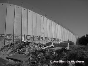 Mur de séparation entre la Palestine et Israël, à Bethléem.