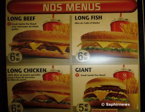Objet du délit ? Proposer du « chicken » et du « long beef » halal, surmonté d'une tranche de dinde grillée (à la place du bacon). C'est sûr : avec une pareille offre, les communautaristes-islamistes-terroristes sont à nos portes.