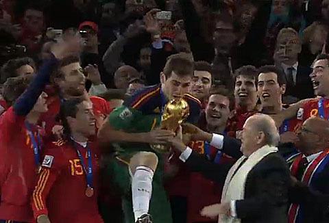 Dimanche 11 juin, liesse générale pour l'Espagne qui remporte la Coupe du monde de football 2010.