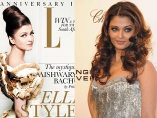 La peau d'une actrice indienne blanchie par le magazine Elle