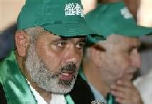 Ismaïl Haniyeh (premier plan)