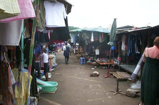 La marché de Mamoudzou, capitale de Mayotte.