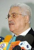 Le leader palestinien, Mahmoud Abbas