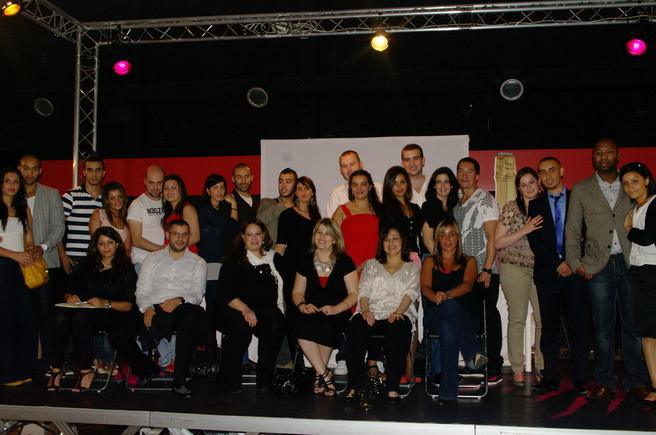Les finalistes du concours.