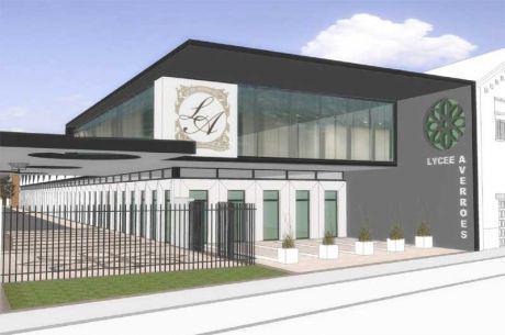 Le projet architectural des nouveaux locaux du lycée Averroès à Lille.
