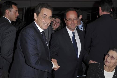 Nicolas Sarkozy et François Hollande se sont furtivement croisés au dîner du CRIF en février dernier.
